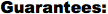 Guarantees Black Text
